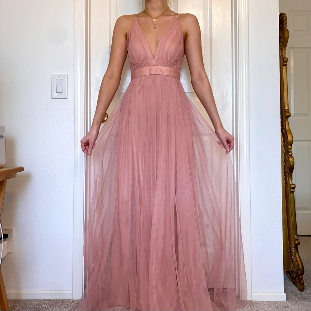 Windsor Pink Chiffon Strappy Dress 💌